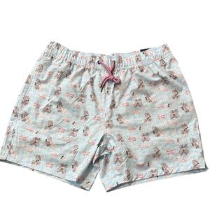 Mr Swim Bay Berry Comfort Stretch Compression Lining UPF Swim Short XL NWT